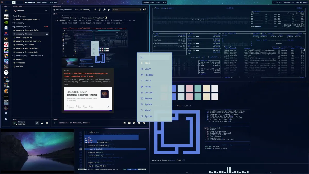 Sapphire theme